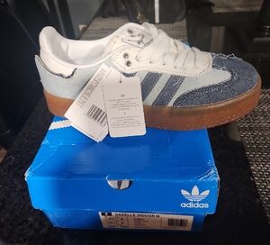 Rare Adidas Gazelle Sneakers With Jean Material